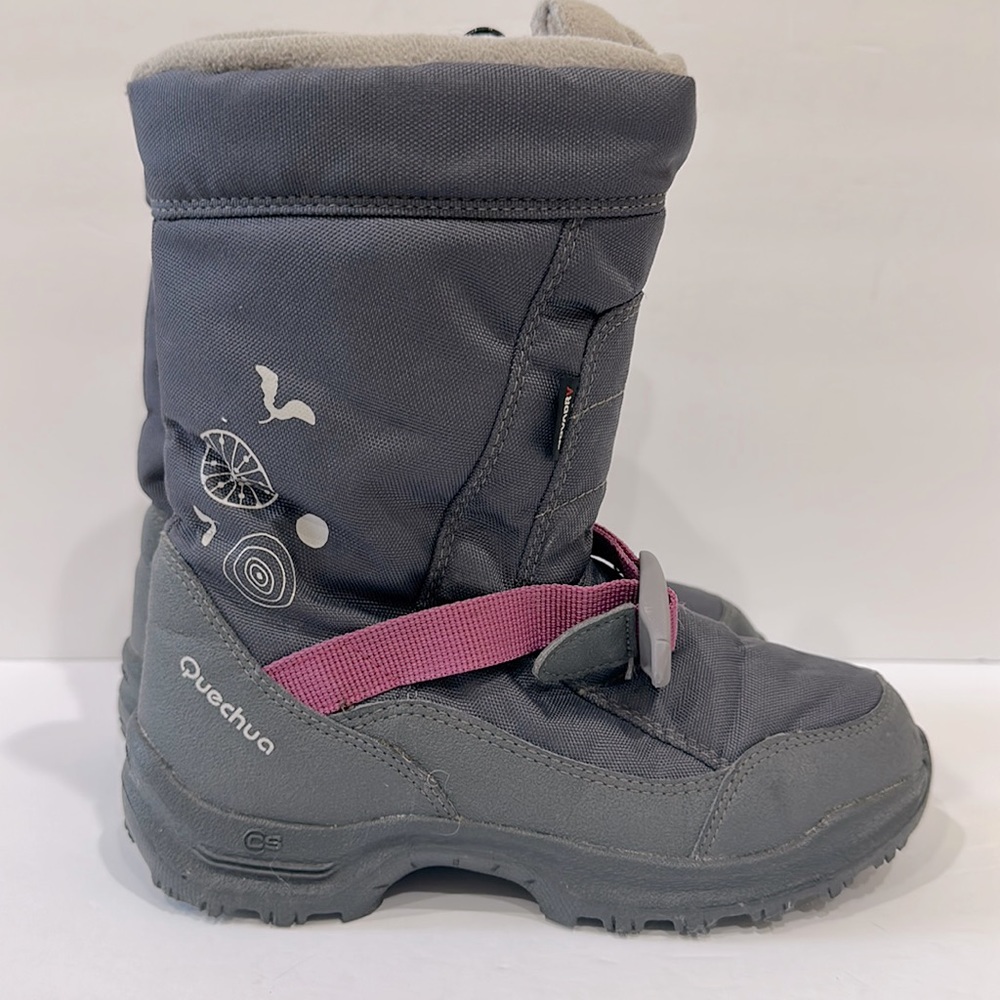 Quechua After-Ski Jr Quechua Arpenaz Snow 400 Girl Grey Boots Shoes US 3